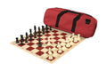 Deluxe Chess Set Combination and Single Weighted Regulation Pieces | Silicone Chess Board | Deluxe Bag