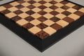 Walnut Burl, Genuine Ebony & Bird's Eye Maple Custom Contemporary II Chess Board