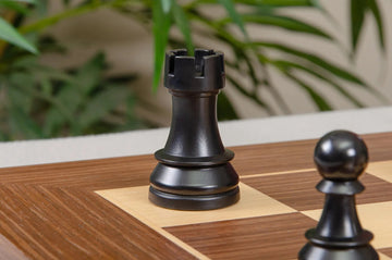 The German Series Triple Weighted Regulation Plastic Chess Pieces - 3.75