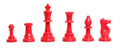 2 Player Chess Set Combination - Triple  Weighted Regulation Colored Chess Pieces & Regulation Vinyl Chess Board
