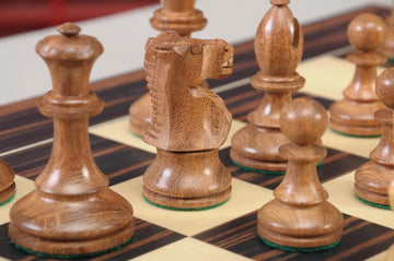 The B.H. Wood Series Chess Pieces - 3.75