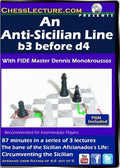 An Anti-Sicilian Line b3 before d4 - Chess Lecture - Volume 92