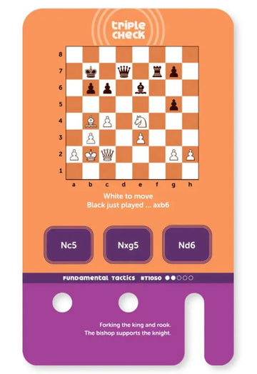 Triple Check Fundamental Checkmates & Tactics Deck (Cards Only)