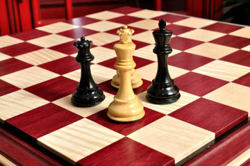Signature Contemporary II Chess Board - Purpleheart / Curly Maple - 2.5