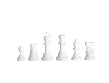 Regulation Silicone Tournament Chess Pieces - 3.5