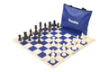 ChessKid Standard Chess Set Combination - Single Weighted Regulation Pieces | Vinyl Chess Board | Standard Bag