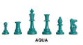 Triple Weighted Colored Regulation Plastic Chess Pieces - 3.75