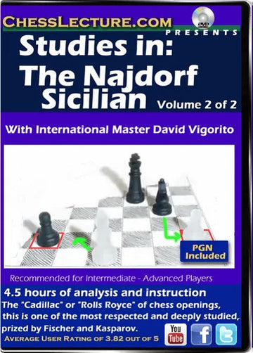 Studies in: The Najdorf Sicilian - 2 DVDs - Chess Lecture - Volume 130