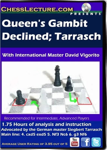 E-DVD - Queens's Gambit Declined - Tarrasch - Chess Lecture - Volume 80