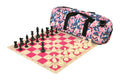 Deluxe Chess Set Combination and Single Weighted Regulation Pieces | Silicone Chess Board | Deluxe Bag