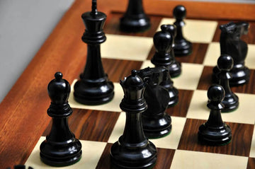 The Reykjavik II Series Bone Chess Pieces - 3.75