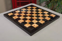 EBONY FRAME - Genuine Ebony & Maple Burl Superior Contemporary Chess Board - 2.5"