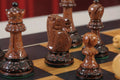 The Burnt Golden Rosewood Reykjavik II Series Chess Set, Box, & Satin Board Combination