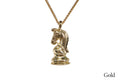 Caissa Collection Chess Pendant Necklace - KNIGHT