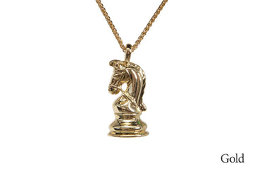Caissa Collection Chess Pendant Necklace - KNIGHT