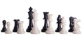 Triple Weighted Regulation Plastic Chess Pieces - 3.75