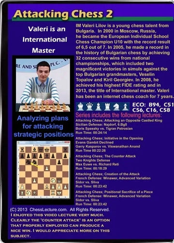 E-DVD Attacking Chess 2 - Chess Lecture - Volume 68