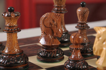 The Burnt Dubrovnik Series Chess Pieces - 3.75