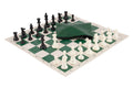 Basic Chess Set Combination - Solid Plastic Regulation Pieces | Vinyl Chess Board | Basic Bag
