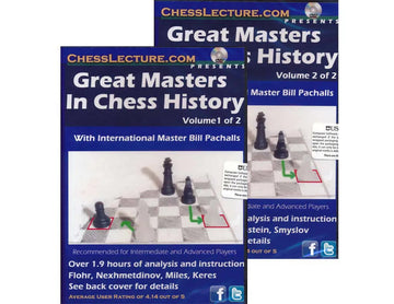 Great Masters in Chess History (2 DVD Set) - Chess Lecture - Volume 45