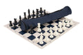 Quiver Chess Set Combination - Single Weighted Regulation Pieces | Vinyl Chess Board | Quiver Bag