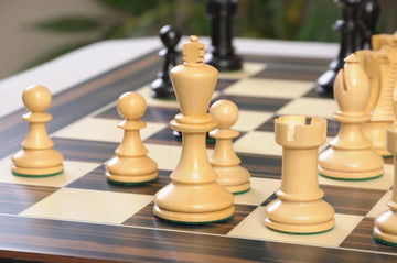 The B.H. Wood Series Chess Pieces - 3.75