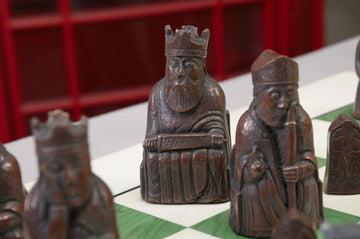 The Isle of Lewis Chess Set, Box, & Board Combination