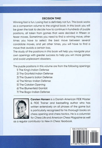 Catastrophes and Tactics In The Chess Opening - Volume 1 - Indian Defenses