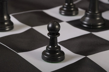 Regulation Tournament Chess Pieces and Cinch Chess Board Bag Combo - TRIPLE WEIGHTED