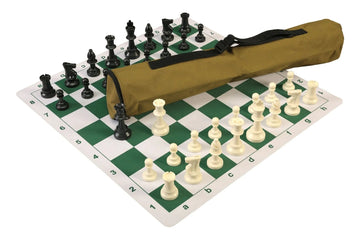 Quiver Chess Set Combination and Single Weighted Regulation Pieces | Thin Mousepad Chess Board | Quiver Bag