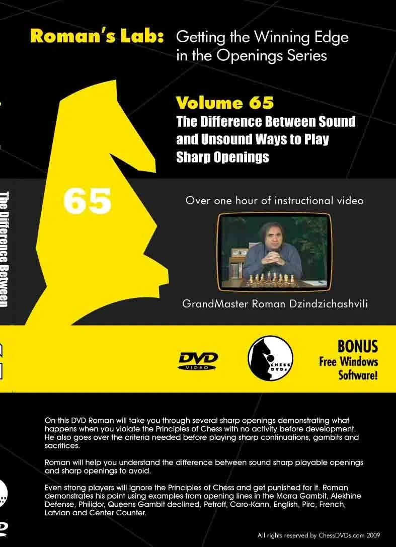 ROMAN'S LAB - VOLUME 65 - The Ways to Play Sharp Openings – House of ...