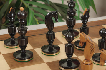 The Camaratta Collection - The Biedermeier Pre-Staunton Vintage Series Luxury Chess Pieces - 4.4