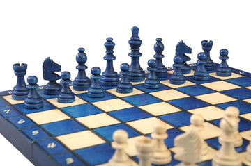 The Blue Magnetic Chess Set