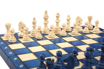 The Blue Magnetic Chess Set