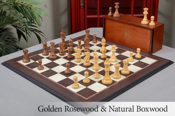 The Ultimate Grandmaster Series Wood Chess Set, Box, & Board Combination
