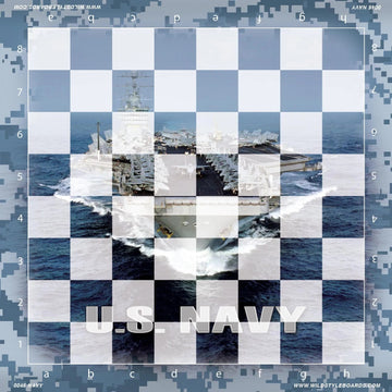 United States Navy - Full Color Vinyl Chess Board