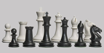 The Hastings Series Plastic Chess Pieces - 3.875