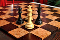 PRE-ORDER - Custom Contemporary Chess Board - African Palisander / Maple Burl - 2.5