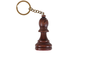Wooden Chess Pieces Keychain