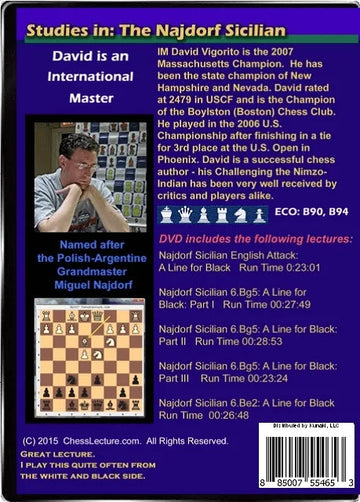 Studies in: The Najdorf Sicilian - 2 DVDs - Chess Lecture - Volume 130
