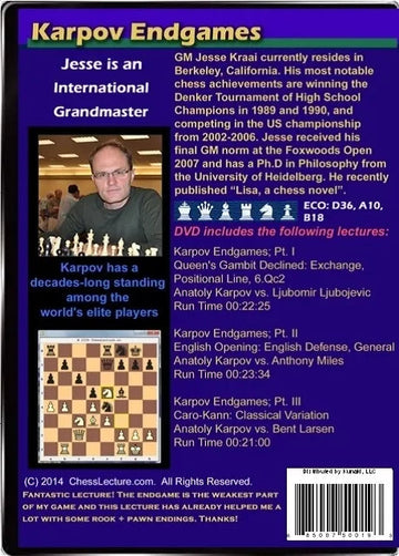 E-DVD Karpov Endgames - Chess Lecture - Volume 96