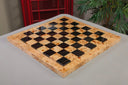 Genuine Ebony & Maple Burl Superior Contemporary Chess Board - 2.5"