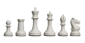 The Hastings Series Plastic Chess Pieces - 3.875