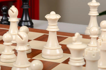 The German Series Single Weighted Regulation Plastic Chess Pieces - 3.75