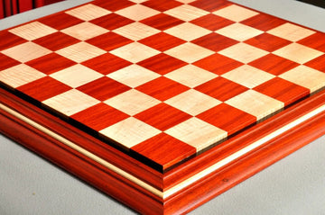 Signature Contemporary II Chess Board - Padauk/ Curly Maple - 2.5