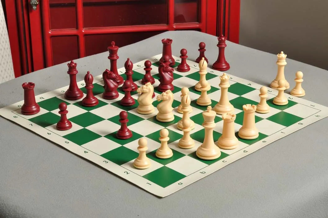 The Hastings Series Plastic Chessmen - 3.875