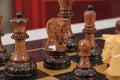 The Burnt Golden Rosewood Dubrovnik Series Chess Set, Box, & Gloss Board Combination