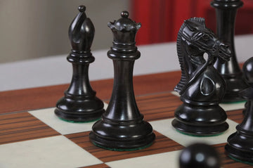 The Leicester Series Chess Set, Box, & Board Combination