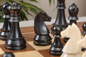 The German Series Triple Weighted Regulation Plastic Chess Pieces - 3.75
