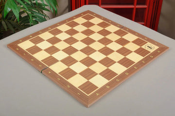 Folding Walnut and Maple Wooden Tournament Chess Board